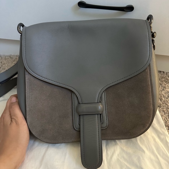 Coach x Rodarte Leather Saddle / Postman Bag in grey - Picture 2 of 4